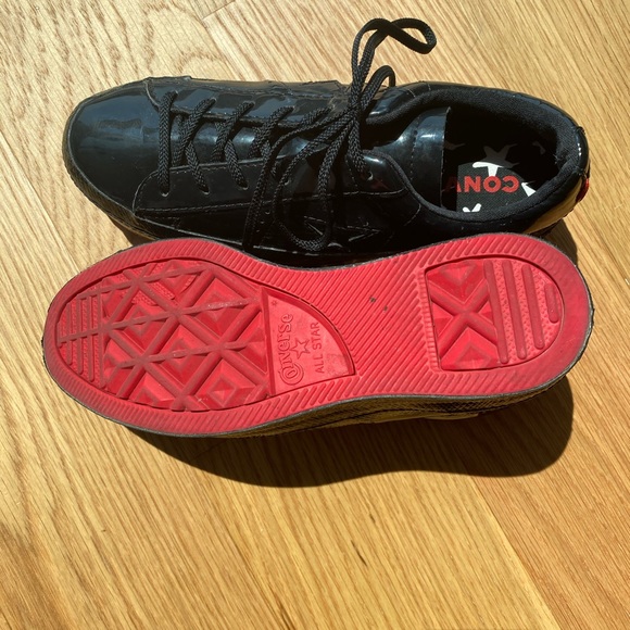 Patent leather platform converse sneakers - Picture 2 of 4